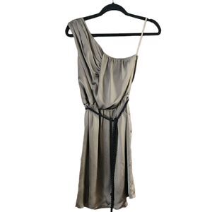 BR one shoulder silk dress